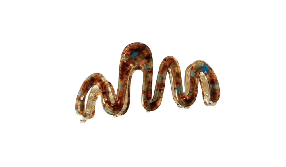 Metal Wave Claw Clip