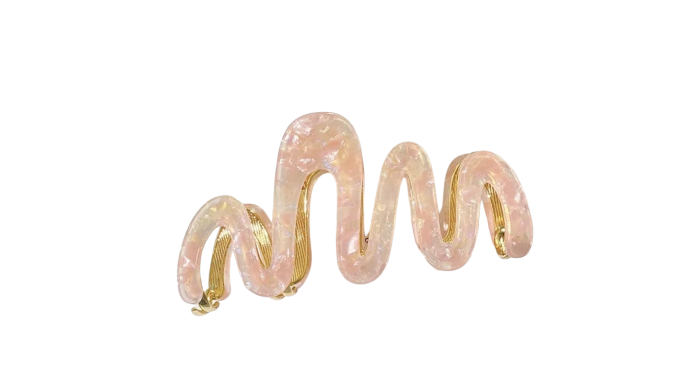 Metal Wave Claw Clip