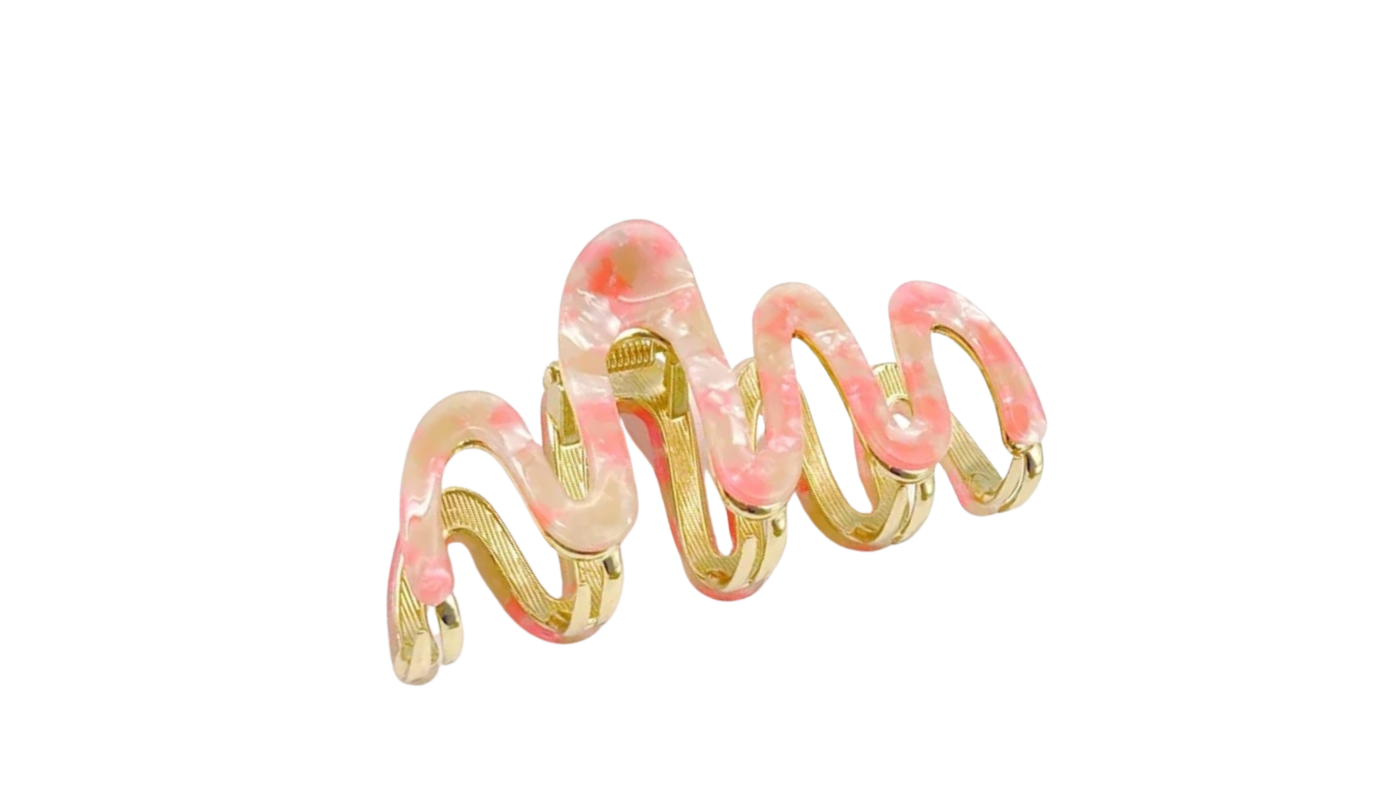 Metal Wave Claw Clip