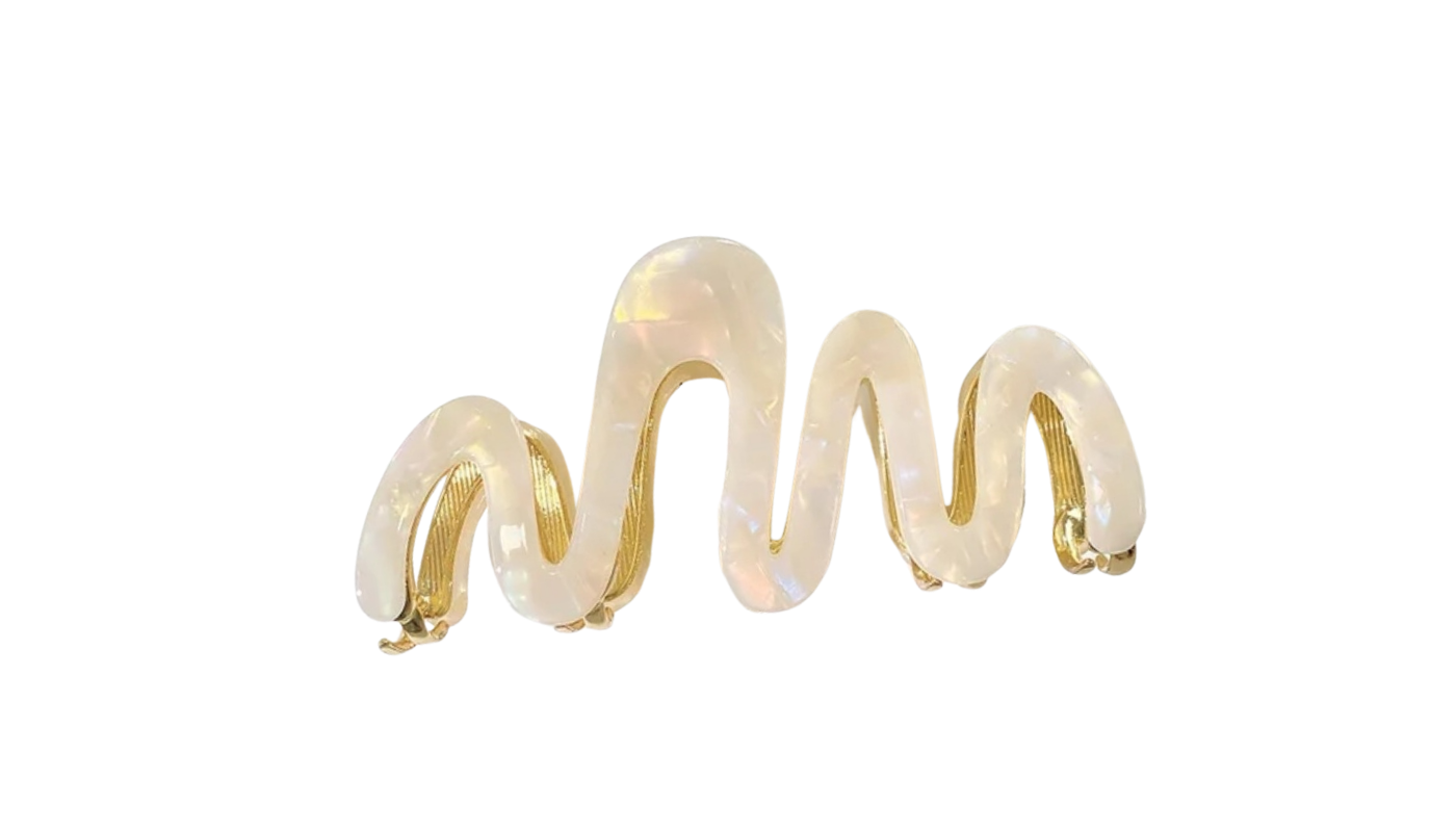 Metal Wave Claw Clip